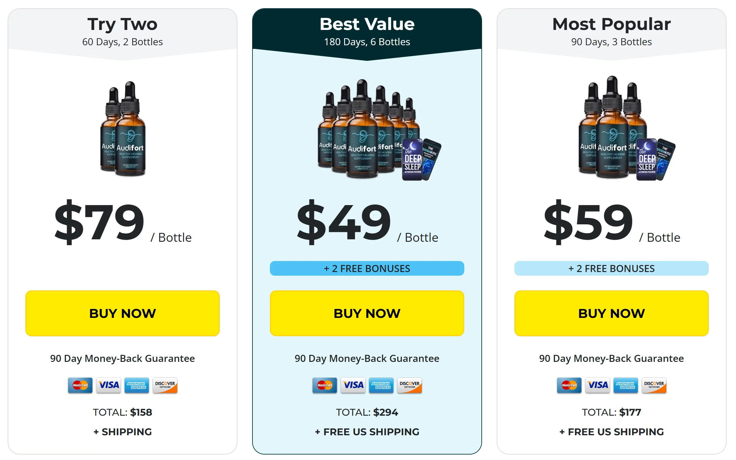 Audifort order page 1